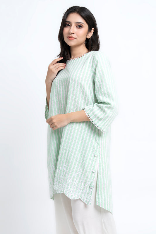 Smart Fit Striped Ethnic Kurti