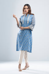 Mid-Length Reactive Printed Smart Fit Ethnic Kurta