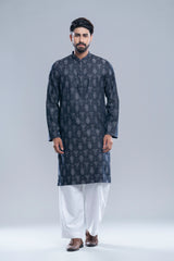 Regular Fit Jacquard Semi-Formal Panjabi