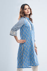 Mid-Length Reactive Printed Smart Fit Ethnic Kurta