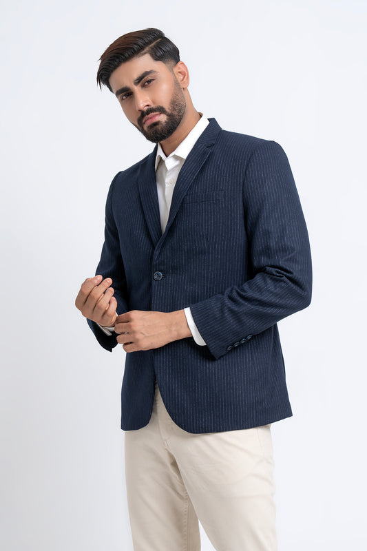 Regular Fit Woven Striped blazer