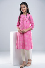 Girls' Embroidered Ethnic kurti (6-8 Years)