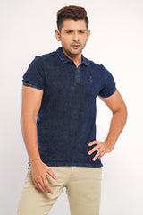 Regular Fit Indigo Polo Shirt