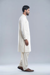 Regular Fit Embroidered Formal Kabli Set