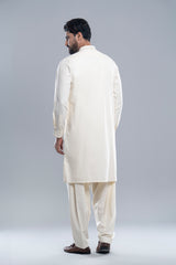 Regular Fit Embroidered Formal Kabli Set