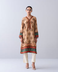 Relaxed Fit Embellished Lawn Kurti
