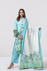 Relaxed Fit Digitally Printed Three-Piece Lawn with Cotton Dupatta