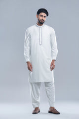 Regular Fit Embroidered Formal Kabli Set