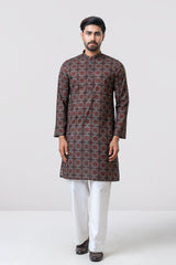 Regular Fit Printed Cotton Panjabi