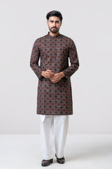 Regular Fit Printed Cotton Panjabi