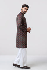 Regular Fit Printed Cotton Panjabi