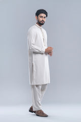 Regular Fit Embroidered Formal Kabli Set