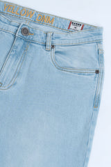 Straight Fit Sky Blue Jeans