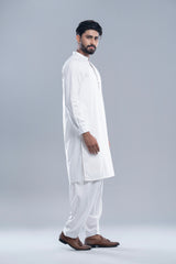 Regular Fit Embroidered Formal Kabli Set