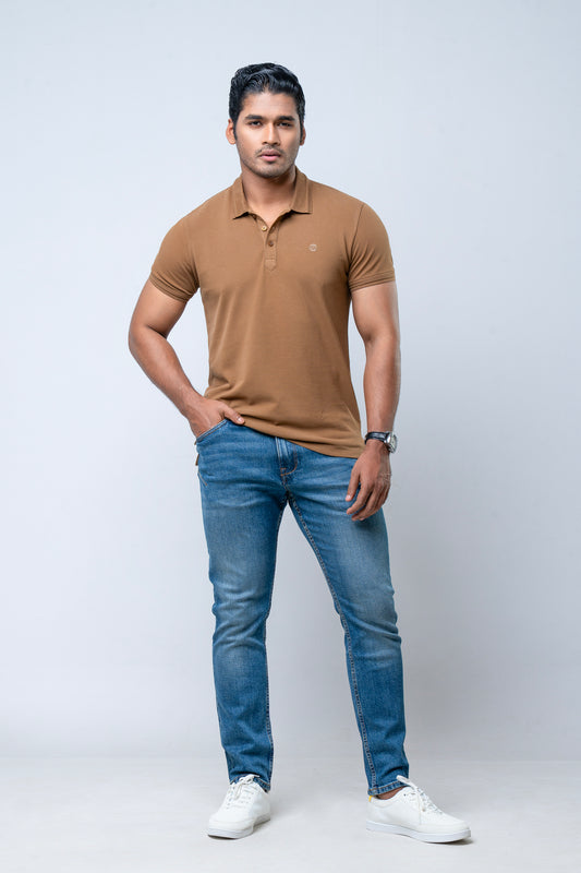 Regular Fit Solid Polo Shirt