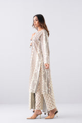 Relaxed Fit Printed Three-Piece Lawn with Cotton Dupatta