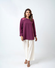 Relaxed Fit Embroidered Fashion Top