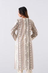 Relaxed Fit Printed Three-Piece Lawn with Cotton Dupatta