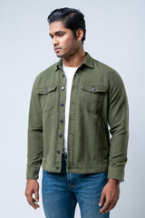 Regular Fit Canvas Overdyed Shacket