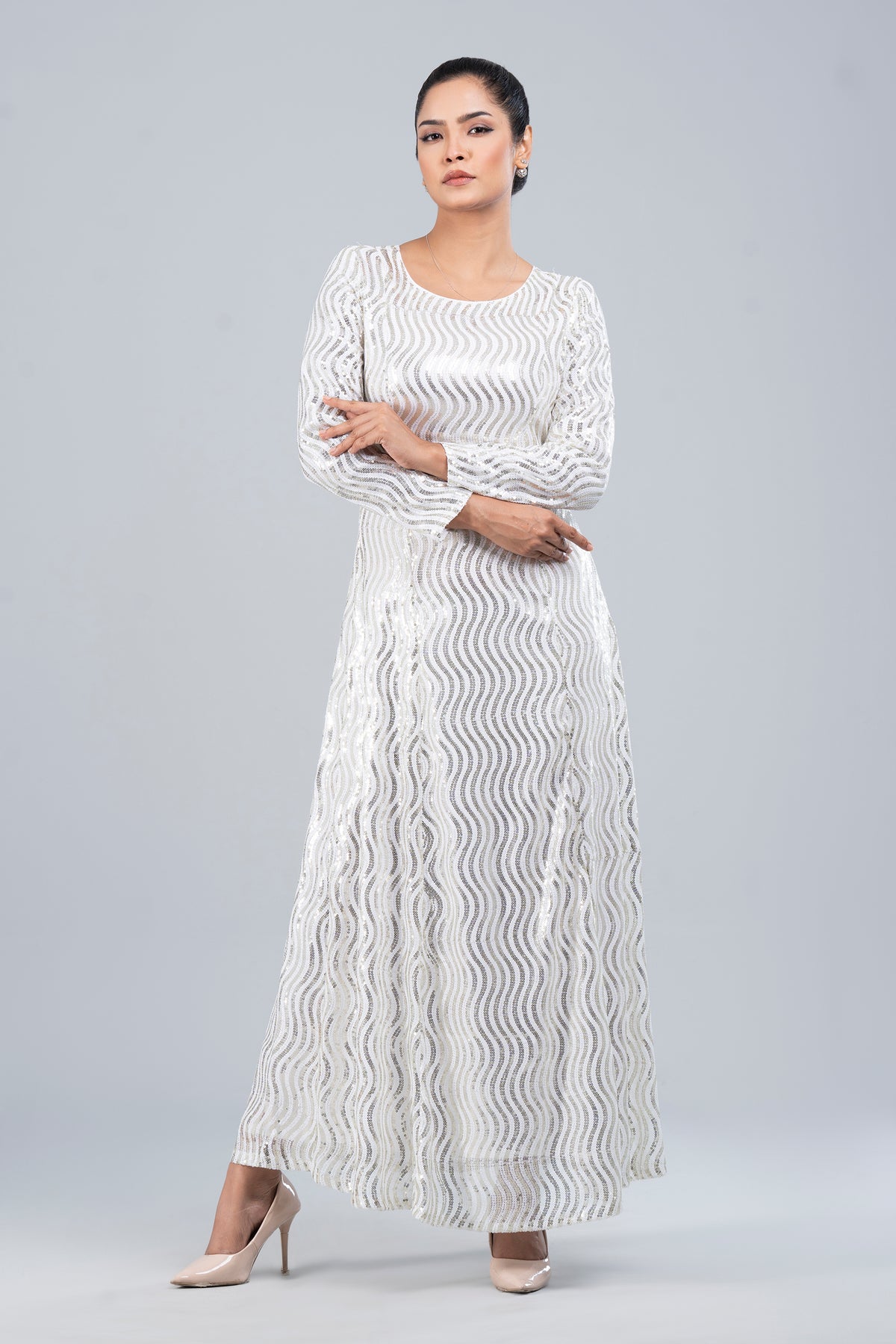 Smart Fit Viscose Long Dress - Bling