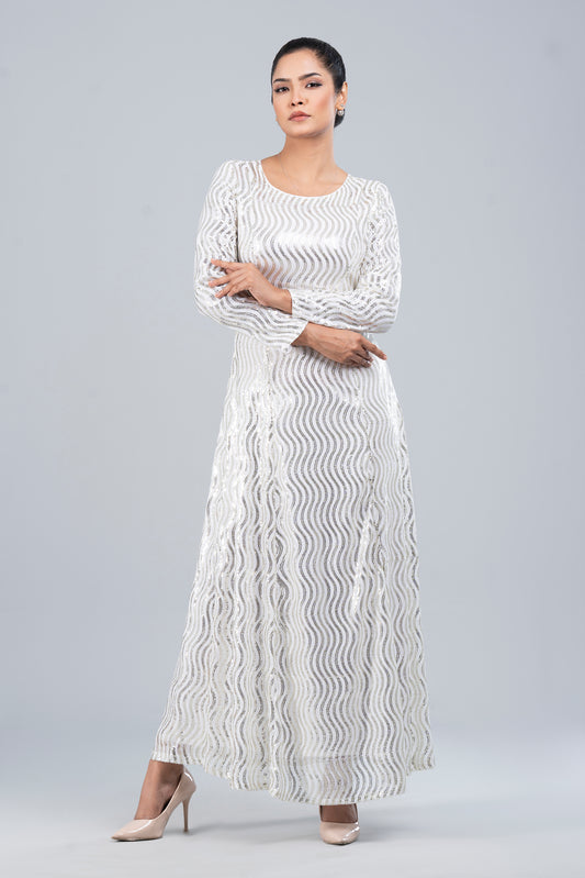 Smart Fit Viscose Long Dress - Bling