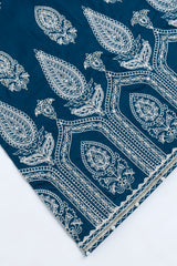 Relaxed Fit Embroidered Three-Piece Lawn