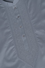 Regular Fit Embroidered Semi-Formal Panjabi