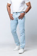 Straight Fit Blue Jeans