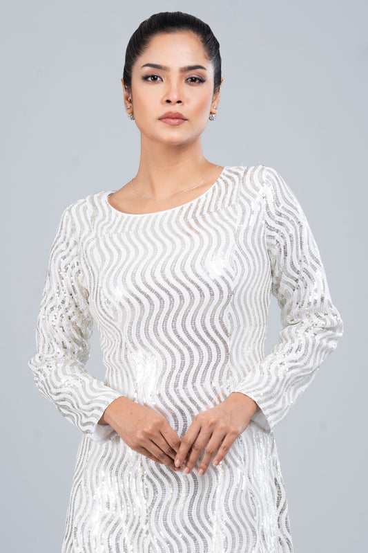 Smart Fit Viscose Long Dress - Bling