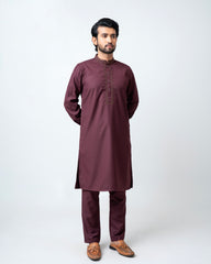Regular Fit Embroidered Formal Ethnic Kurta Set