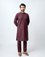 Regular Fit Embroidered Formal Ethnic Kurta Set