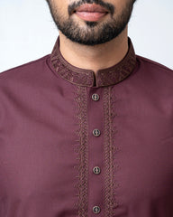 Regular Fit Embroidered Formal Ethnic Kurta Set