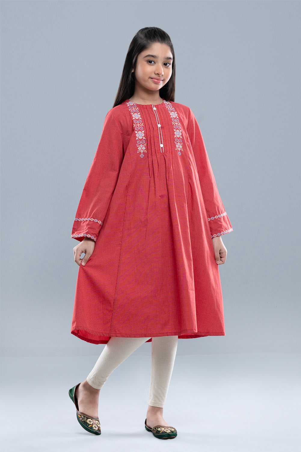 Girls' Ethnic Woven Top (6-8 Years)