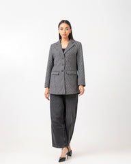 Regular Fit Houndstooth Blazer