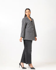 Regular Fit Houndstooth Blazer