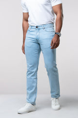 Straight Fit Blue Jeans