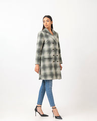 Regular Fit Check Trench Coat