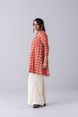 Short-Length Digital Printed Viscose Ethnic Kurti