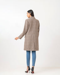Regular Fit Check Trench Coat