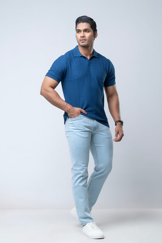 Regular Fit Knit Sweater Polo Shirt