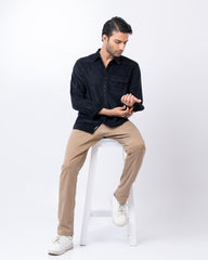 Regular Fit Solid Casual Shirt