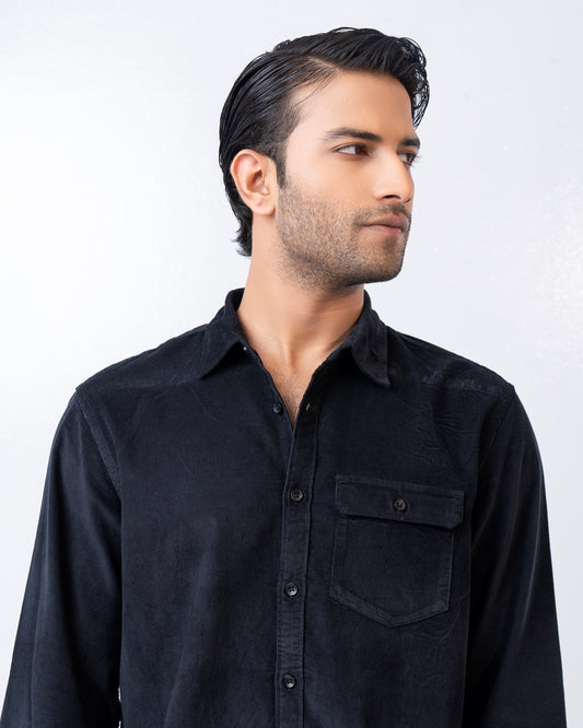 Regular Fit Solid Casual Shirt