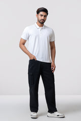 Relaxed Fit Solid Polo Shirt