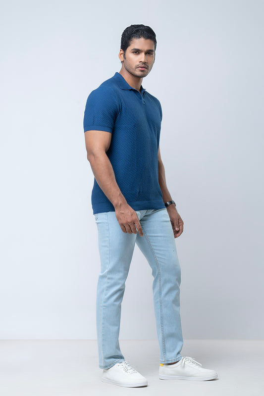 Regular Fit Knit Sweater Polo Shirt