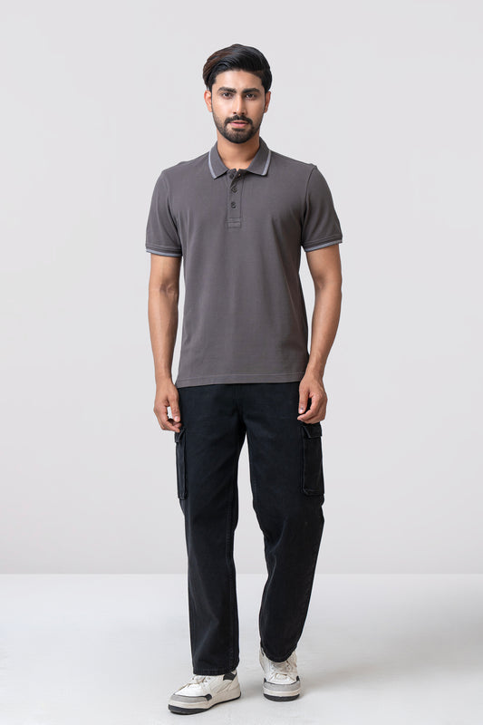 Men’s Relaxed Fit Solid Polo Shirt