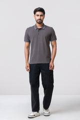 Relaxed Fit Solid Polo Shirt