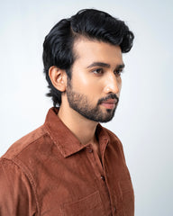 Regular Fit Corduroy Casual Shirt