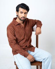 Regular Fit Corduroy Casual Shirt