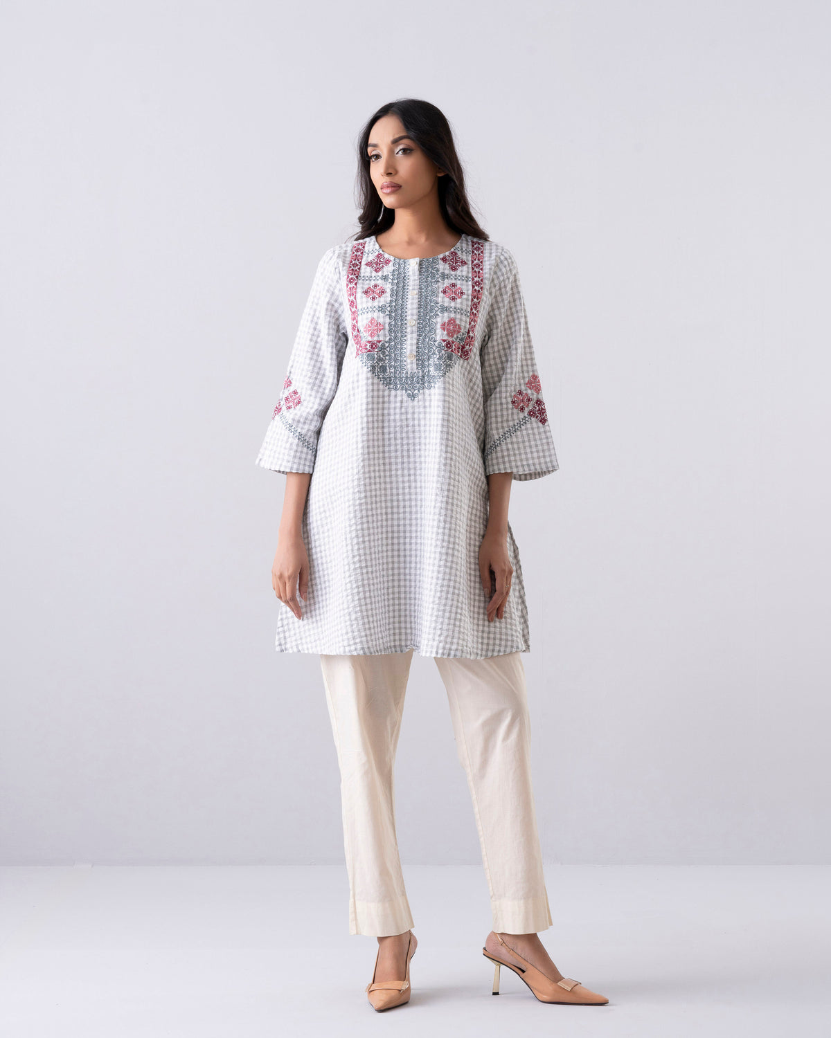 Smart Fit Embroidered Ethnic Kurti