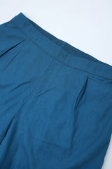 Straight Fit Textured Jacquard Pants - Mystika